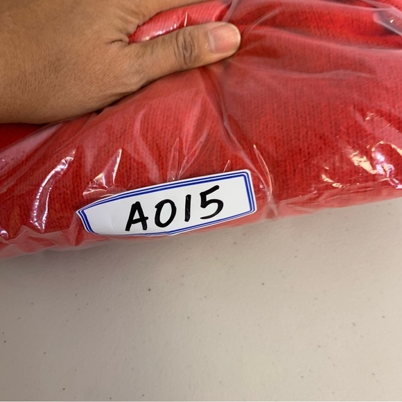 Vintage Hudson Bay Red Lambswool Angora Blend Cowl Neck Sweater Size S/P - Picture 8 of 10